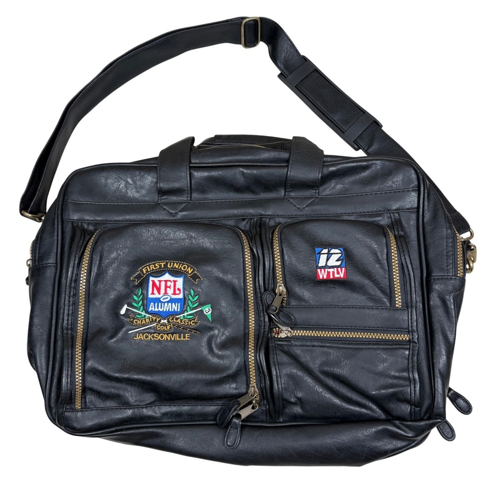 NFL Alumni First Union Charity Classic Jacksonville Leather Briefcase Laptop Bag